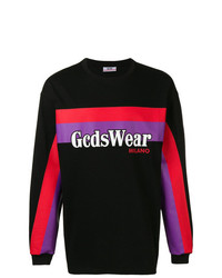 Sweat-shirt imprimé noir Gcds
