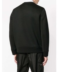 Sweat-shirt imprimé noir Neil Barrett