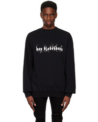 Sweat-shirt imprimé noir Han Kjobenhavn