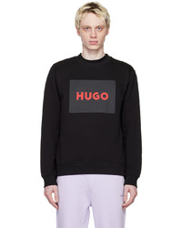 Sweat-shirt imprimé noir Hugo