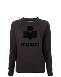 Sweat-shirt imprimé noir Isabel Marant Etoile