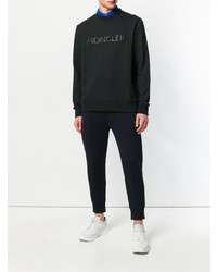 Sweat-shirt imprimé noir Moncler