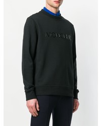 Sweat-shirt imprimé noir Moncler