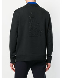 Sweat-shirt imprimé noir Moncler