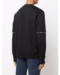 Sweat-shirt imprimé noir Calvin Klein Jeans