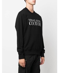 Sweat-shirt imprimé noir VERSACE JEANS COUTURE