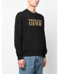 Sweat-shirt imprimé noir VERSACE JEANS COUTURE