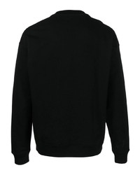 Sweat-shirt imprimé noir Moschino