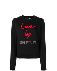 Sweat-shirt imprimé noir Love Moschino