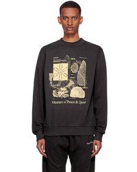 Sweat-shirt imprimé noir Museum of Peace & Quiet