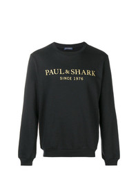 Sweat-shirt imprimé noir Paul & Shark