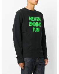 Sweat-shirt imprimé noir Tim Coppens