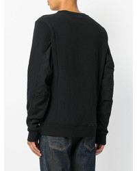 Sweat-shirt imprimé noir Tim Coppens