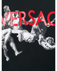 Sweat-shirt imprimé noir Versace