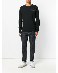 Sweat-shirt imprimé noir Tim Coppens