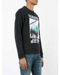 Sweat-shirt imprimé noir Kenzo