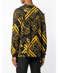 Sweat-shirt imprimé noir Versace Jeans