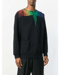 Sweat-shirt imprimé noir Marcelo Burlon County of Milan