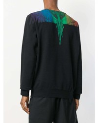 Sweat-shirt imprimé noir Marcelo Burlon County of Milan