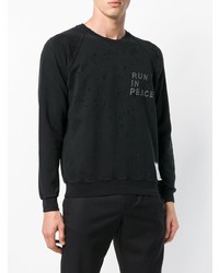 Sweat-shirt imprimé noir Satisfy