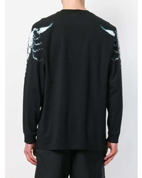 Sweat-shirt imprimé noir Marcelo Burlon County of Milan