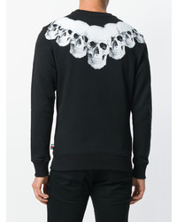 Sweat-shirt imprimé noir Philipp Plein