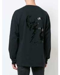 Sweat-shirt imprimé noir RtA