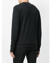 Sweat-shirt imprimé noir Calvin Klein Jeans