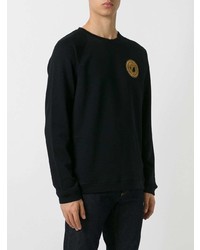 Sweat-shirt imprimé noir Versace Collection