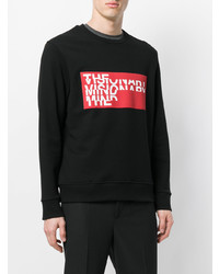 Sweat-shirt imprimé noir Neil Barrett