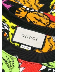 Sweat-shirt imprimé noir Gucci