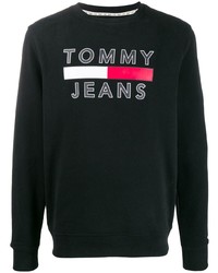 Sweat-shirt imprimé noir Tommy Jeans