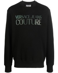 Sweat-shirt imprimé noir VERSACE JEANS COUTURE