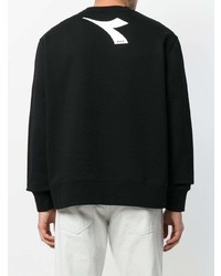 Sweat-shirt imprimé noir MSGM