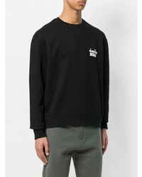 Sweat-shirt imprimé noir MSGM