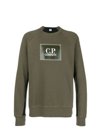Sweat-shirt imprimé olive CP Company