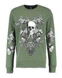 Sweat-shirt imprimé olive Jack & Jones