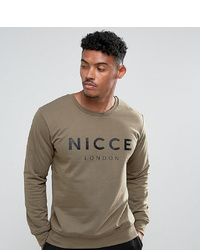 Sweat-shirt imprimé olive Nicce London