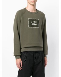 Sweat-shirt imprimé olive CP Company