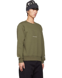 Sweat-shirt imprimé olive AAPE BY A BATHING APE