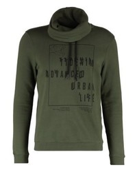 Sweat-shirt imprimé olive Tom Tailor