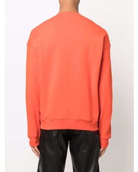 Sweat-shirt imprimé orange Moschino