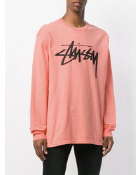 Sweat-shirt imprimé orange Stussy