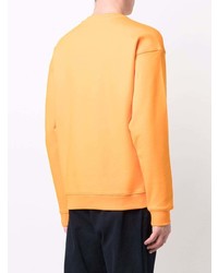 Sweat-shirt imprimé orange Moschino