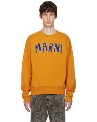 Sweat-shirt imprimé orange Marni