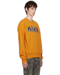 Sweat-shirt imprimé orange Marni