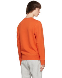 Sweat-shirt imprimé orange Alexander McQueen
