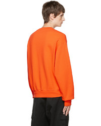 Sweat-shirt imprimé orange Heron Preston