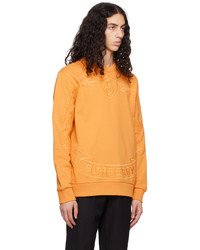 Sweat-shirt imprimé orange Burberry