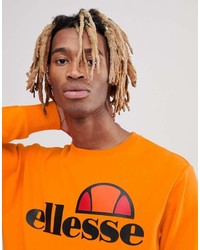 Sweat-shirt imprimé orange Ellesse